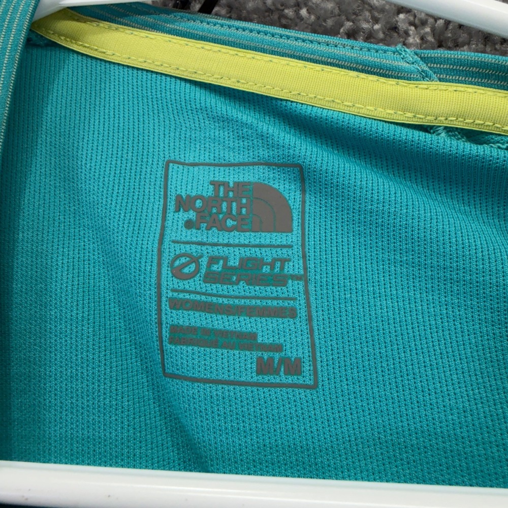 The North Face Flight Series Shirt Womens Medium Teal Blue Wool Blend Active Top - Picture 5 of 6